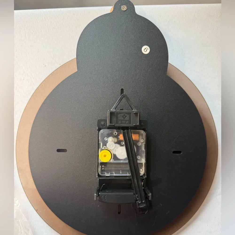 Meisd Black and Cream Wall Clock with Pendulum 22 In. NIB